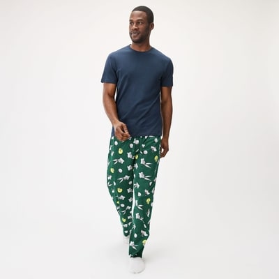 Men's Looney Tunes Lounge Pant - Dark Green