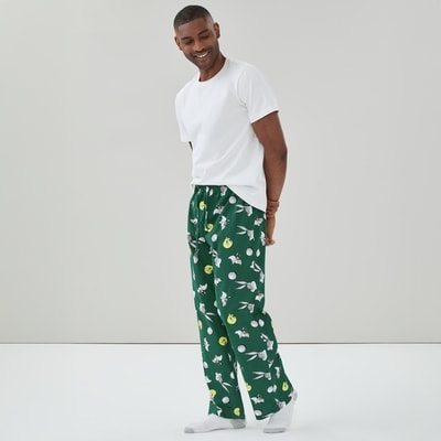 Pantalon de détente Looney Tunes pour hommes - Vert Foncé