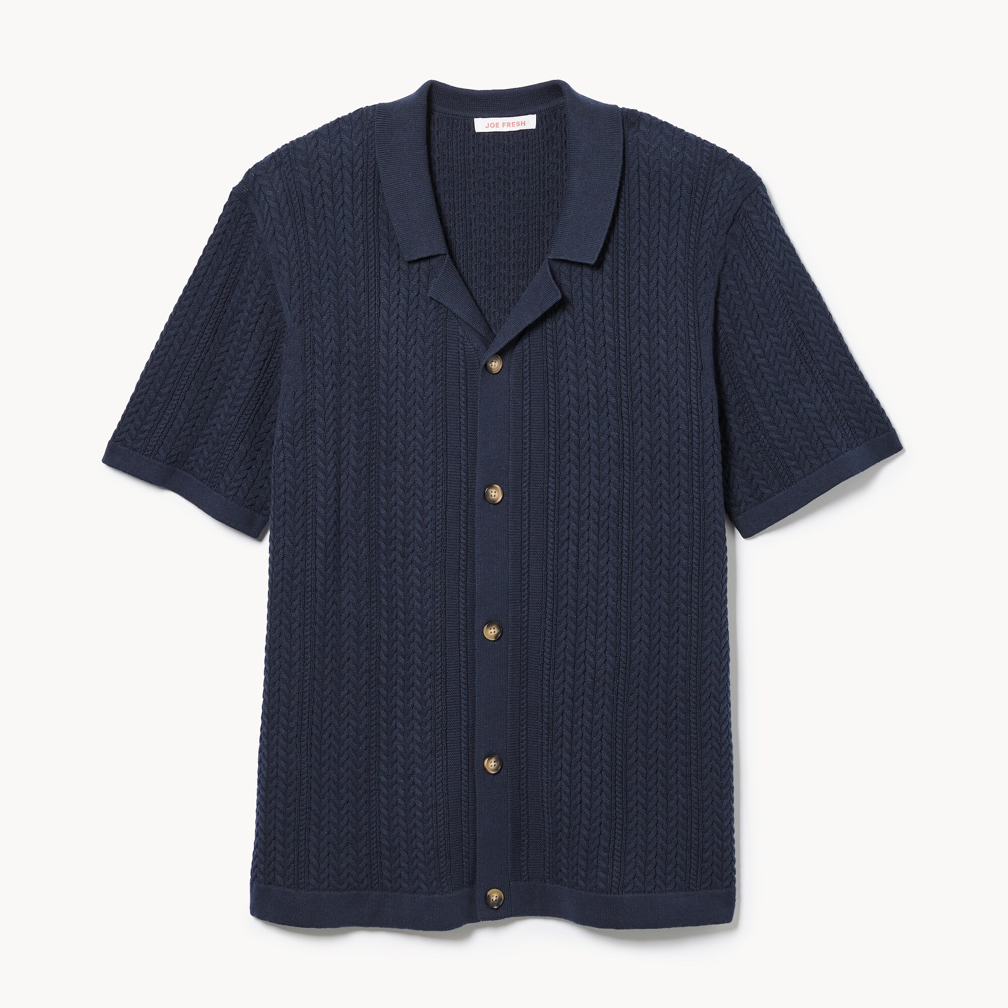 Chandail polo boutonné rayé pour hommes