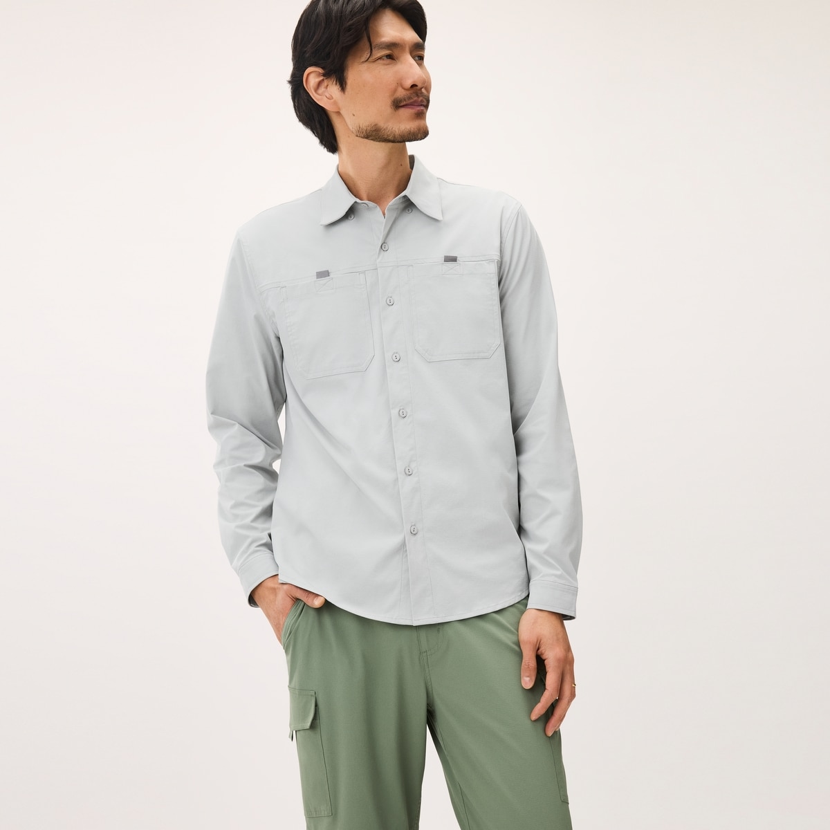 Men's Flex Ripstop Cargo Shirt - Grey