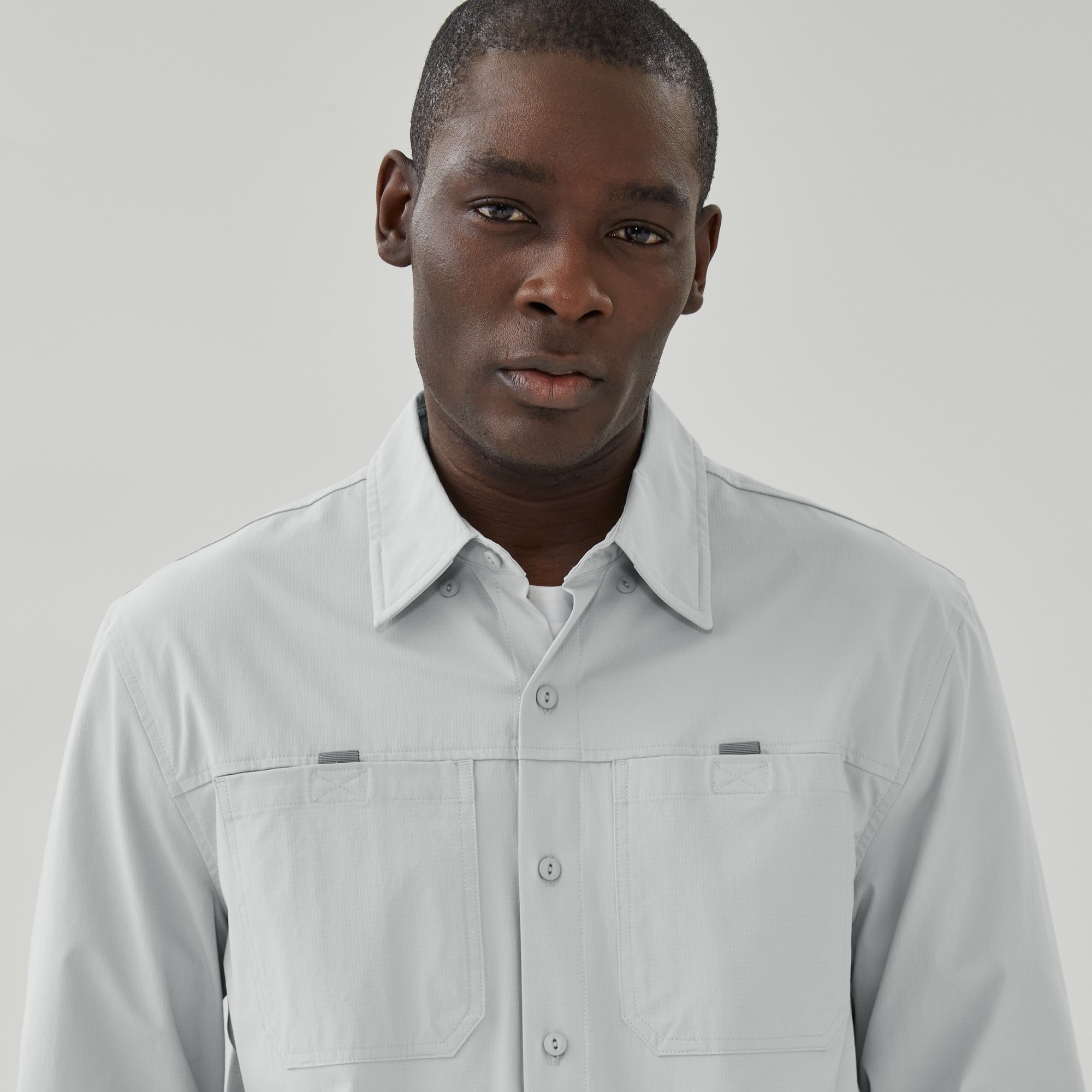 Chemise cargo souple indéchirable pour hommes