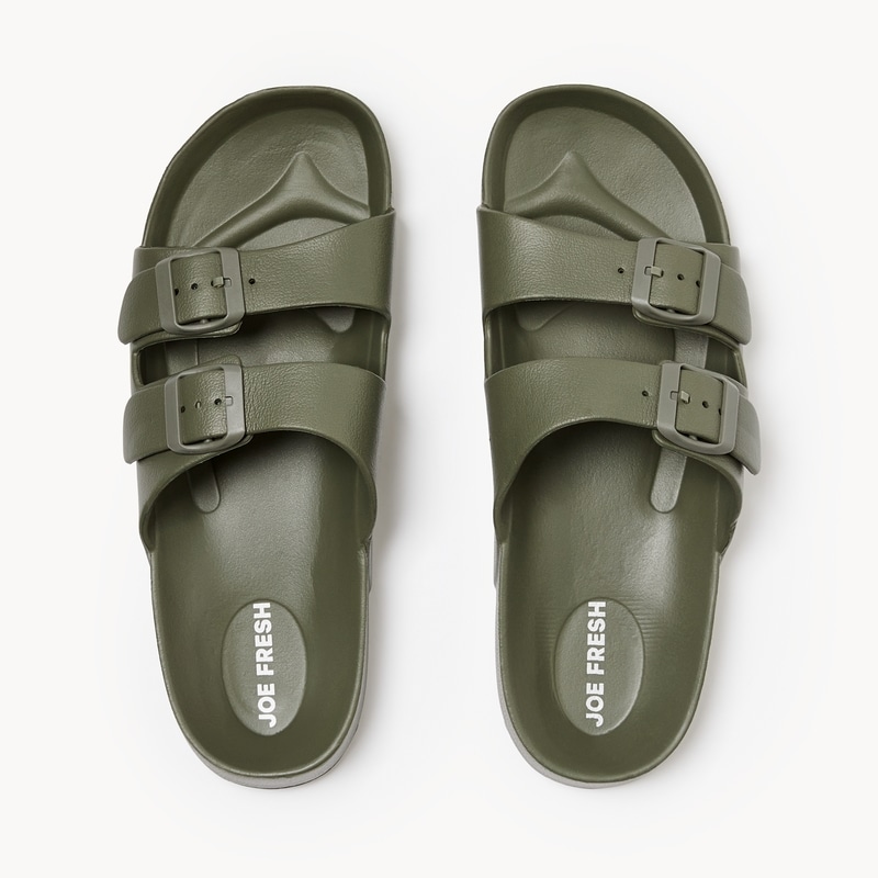 Men's Double Buckle Slides