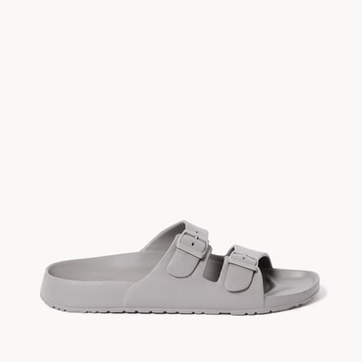 Mules à boucles doubles pour hommes - Gris