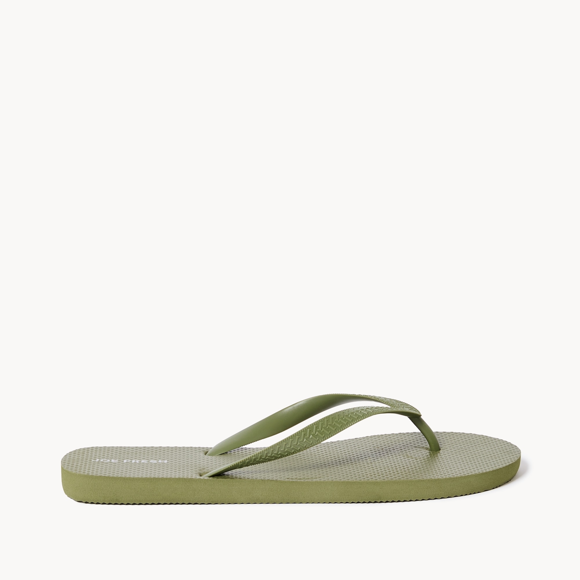 Sandales de plage unies pour hommes in Olive from Joe Fresh