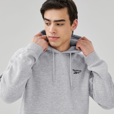 Haut à capuchon Noah à petit logo Reebok, hommes - Mélange De Gris Pâle