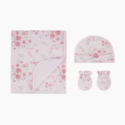 Ensemble Huggies avec couverture pour nouveau-nés - Rose Pâle
