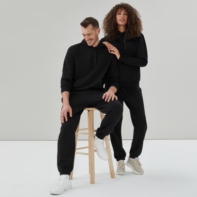 Adult Relaxed Fleece Hoodie - Black