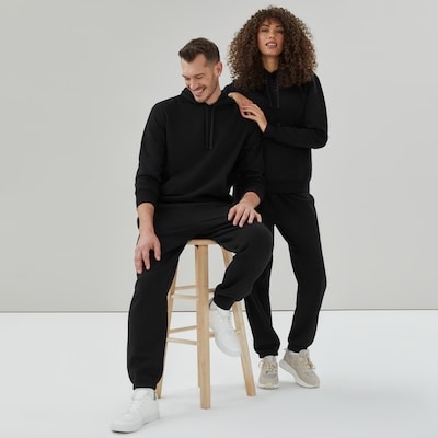 Adult Relaxed Fleece Hoodie - Black