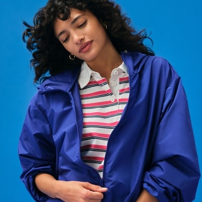 Adult Packable Windbreaker - Blue