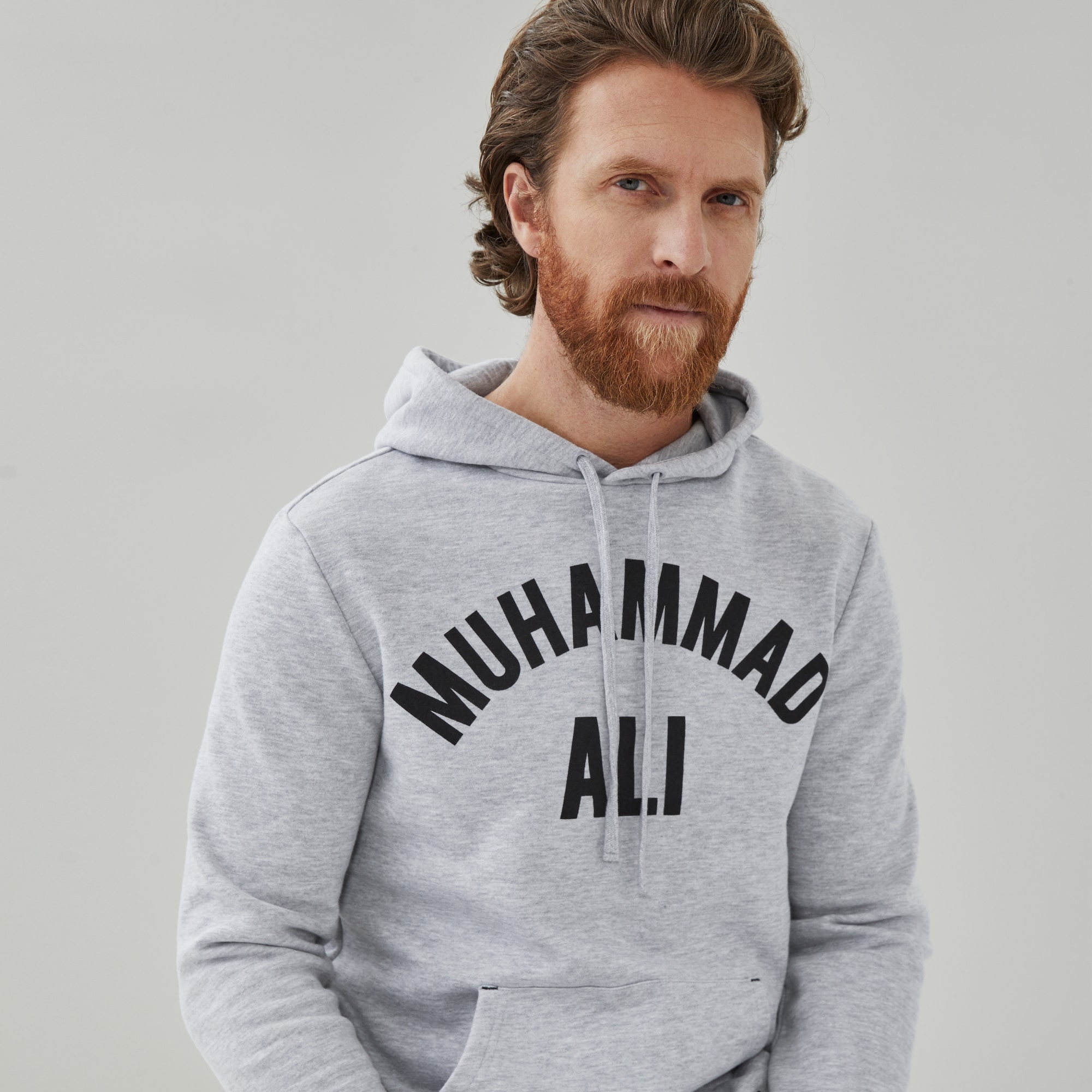 Adult Muhammad Ali Hoodie in Light Grey Mix from Joe Fresh