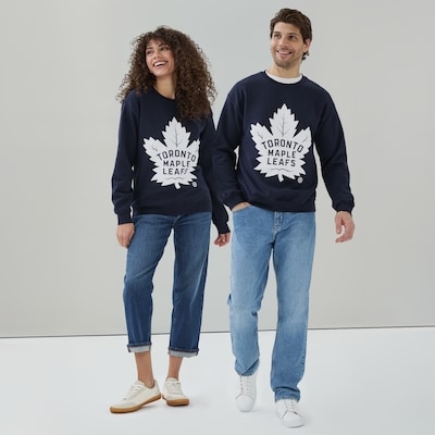 Chandail molleton LNH Maple Leafs Toronto, adultes - Marine