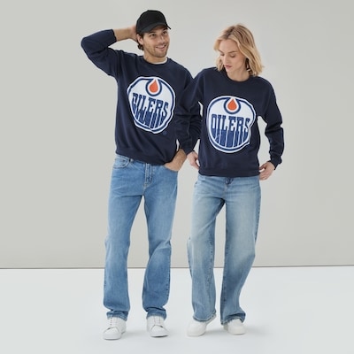 Adult NHL Edmonton Oilers Sweatshirt - Navy