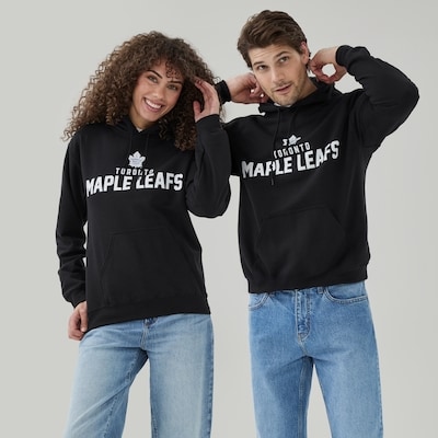 Haut à capuchon LNH Maple Leafs Toronto, adultes - Noir