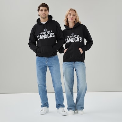 Haut à capuchon LNH Canucks de Vancouver, adultes - Noir
