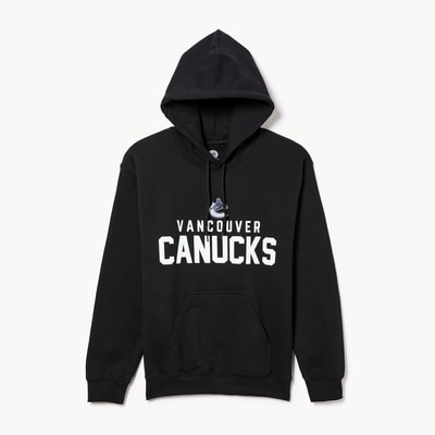 Haut à capuchon LNH Canucks de Vancouver, adultes - Noir