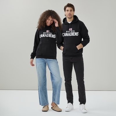 Haut à capuchon LNH Canadiens de Montréal, adultes - Noir