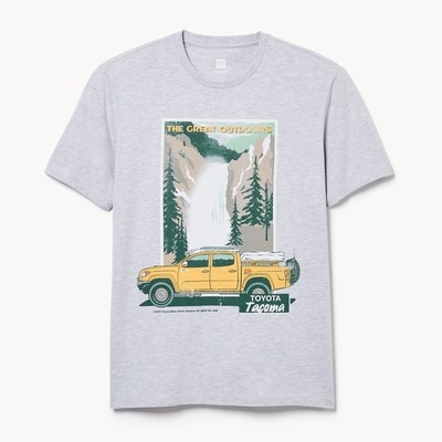 T-shirt imprimé Toyota Tacoma pour adultes - Mélange De Gris