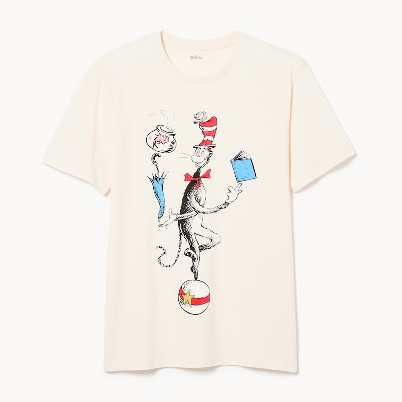 Adult Dr. Seuss Cat in the Hat Graphic T-Shirt