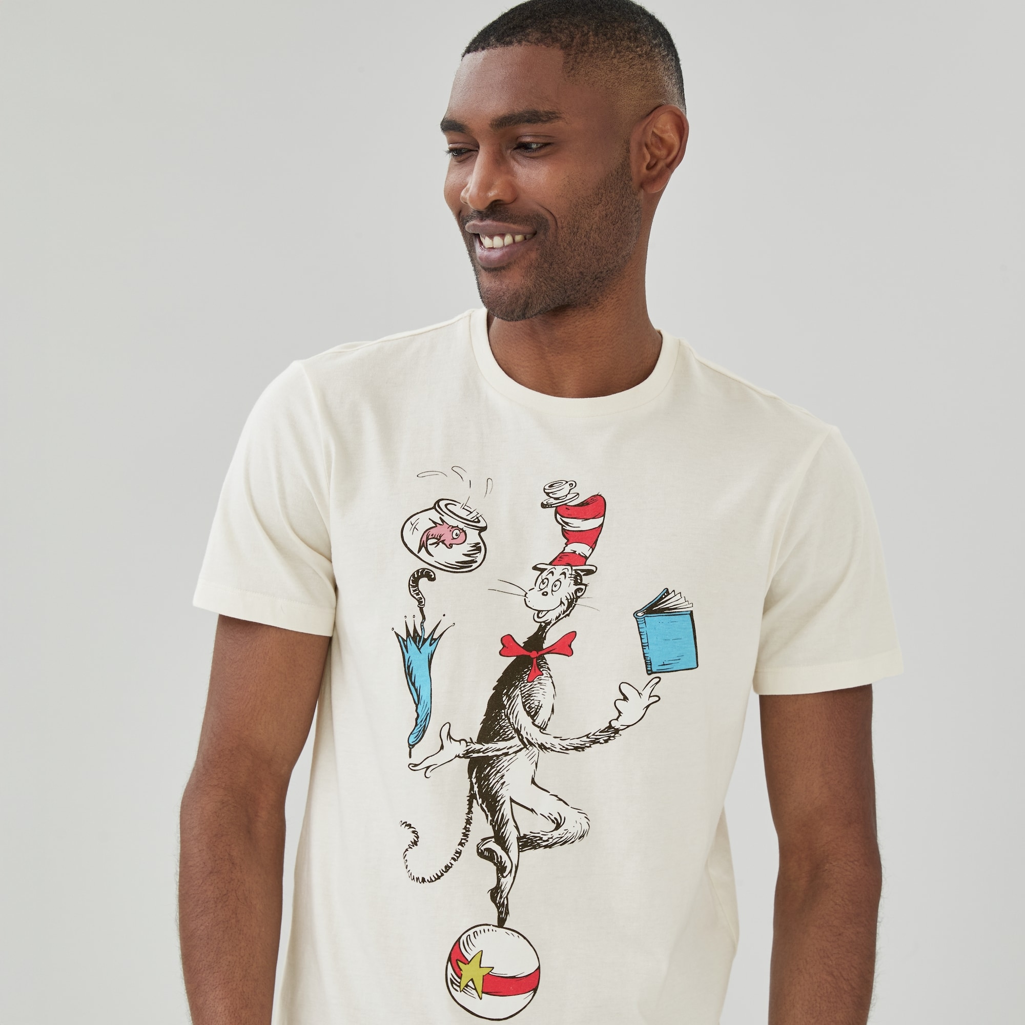 T-shirt imprimé Dr Seuss Chat chapeauté, adultes