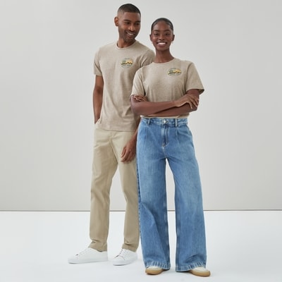 T-shirt imprimé Smokey Bear pour adultes - Mélange Avoine