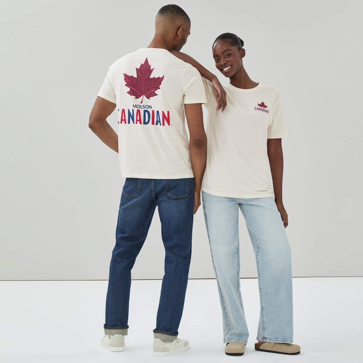 Adult Molson Canadian Graphic T-Shirt - Cream