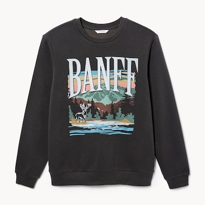 Adult Banff Graphic Sweatshirt - Black