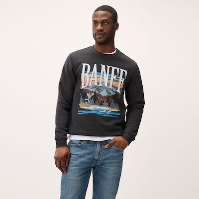Adult Banff Graphic Sweatshirt - Black