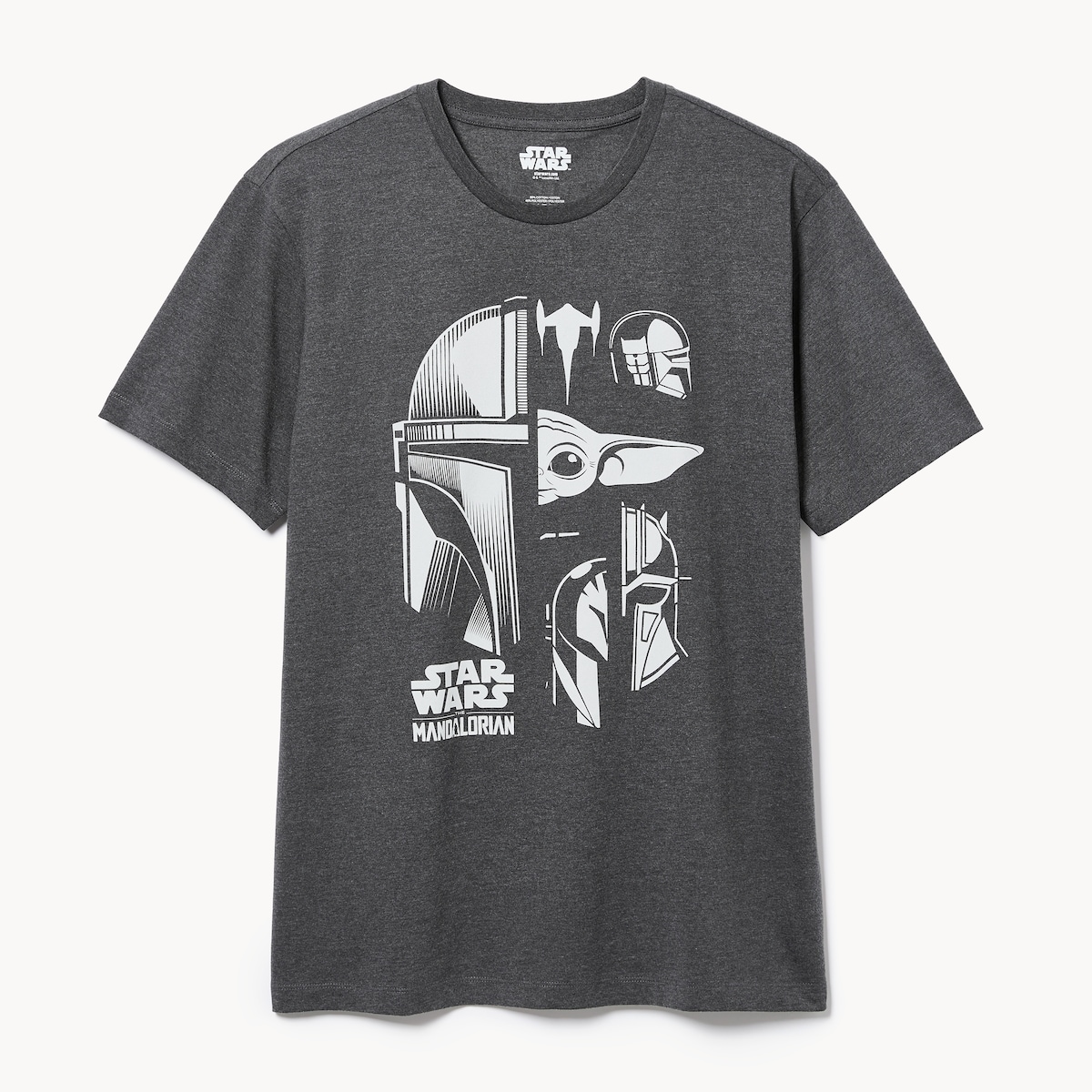 Men's Star Wars The Mandalorian T-Shirt - Dark Grey Mix