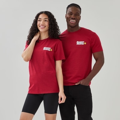 Adult Nintendo Super Mario T-Shirt - Red