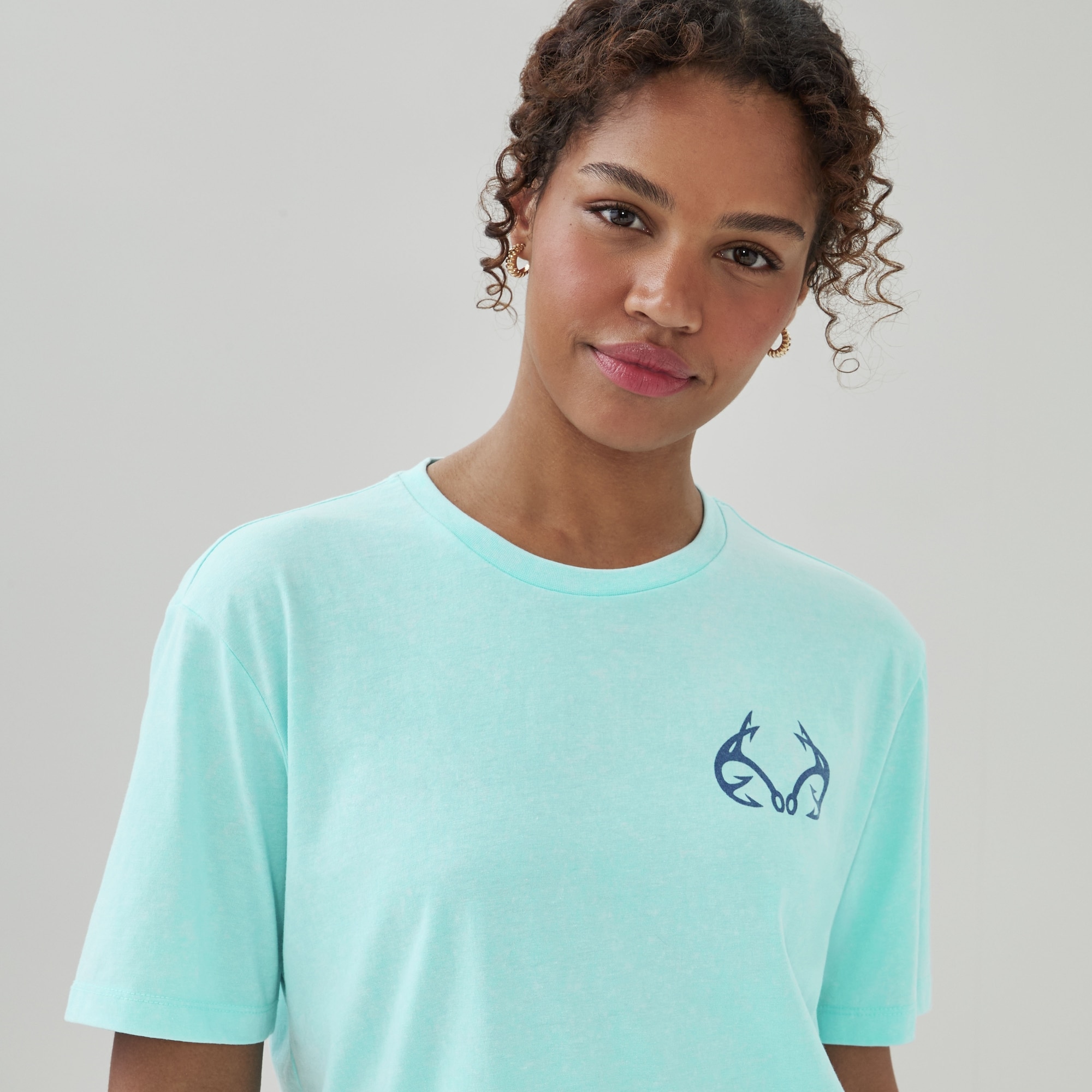 Adult Realtree Fishing Graphic T-Shirt in Light Blue from Joe Fresh