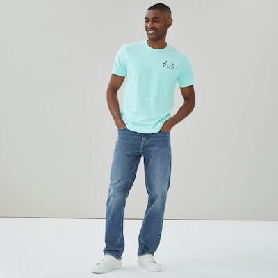 T-shirt imprimé Realtree Fishing pour adultes - Bleu Pâle