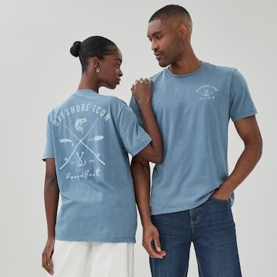 Adult Banzai Joe Graphic T-Shirt - Blue Mix