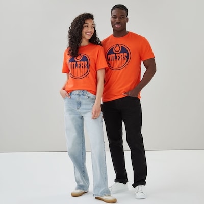 T-shirt LNH Oilers d’Edmonton pour adultes - Orange