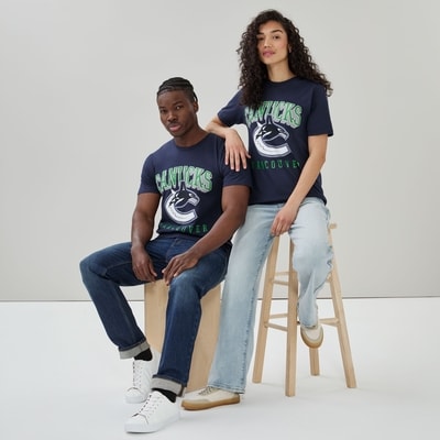 Adult NHL Vancouver Canucks T-Shirt - Navy