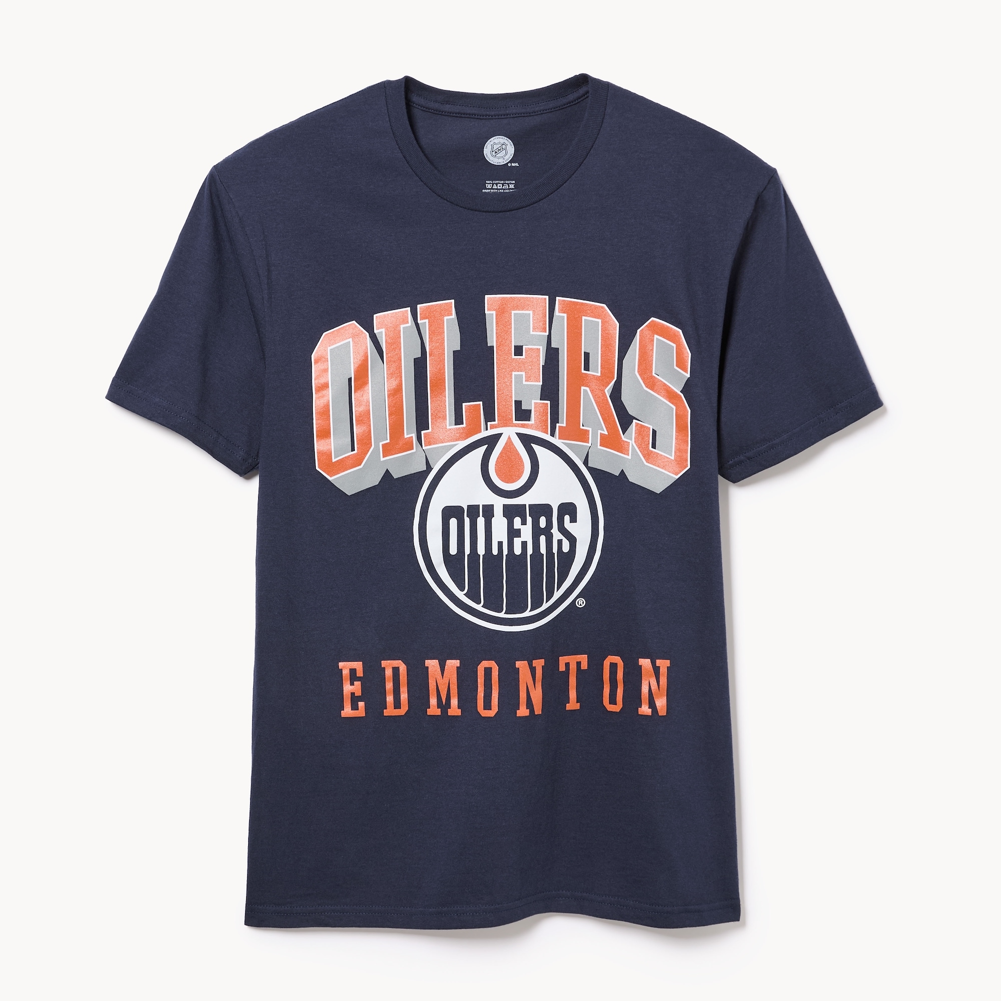 Adult NHL Edmonton Oilers T-Shirt in Navy from Joe Fresh