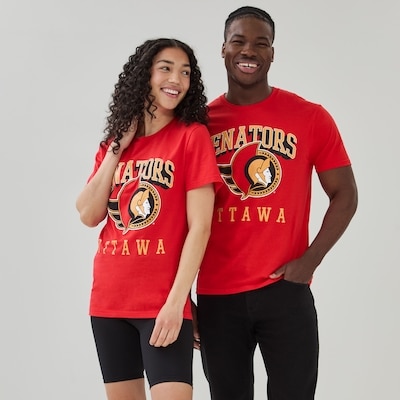 T-shirt LNH Senators d’Ottawa pour adultes - Rouge