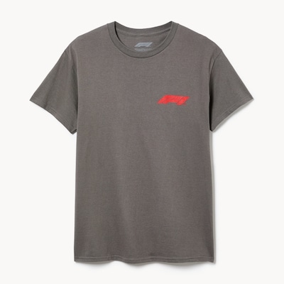 T-shirt imprimé Formule 1 pour adultes - Anthracite