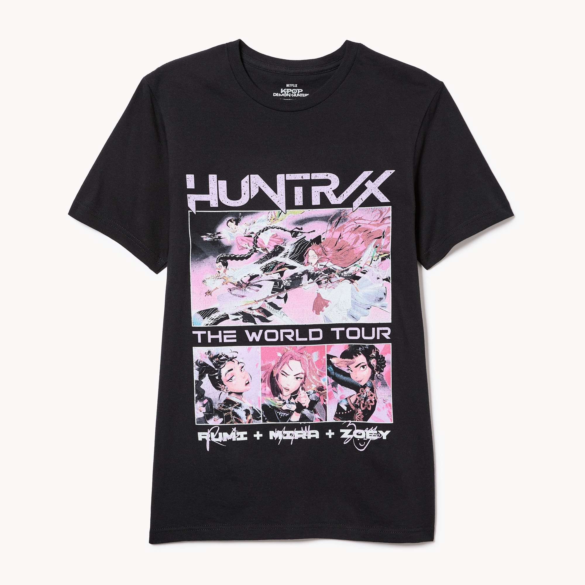 Adult K-Pop Demon Hunters T-Shirt in Black from Joe Fresh