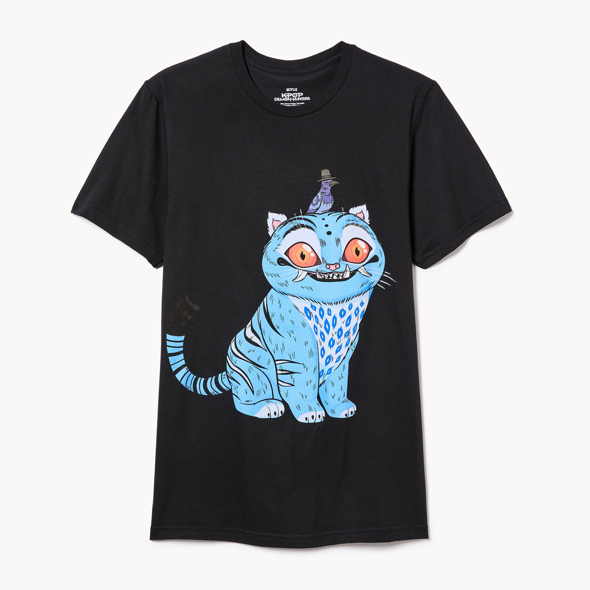Adult K-Pop Demon Hunters Derpy Tiger T-Shirt in Black from Joe Fresh
