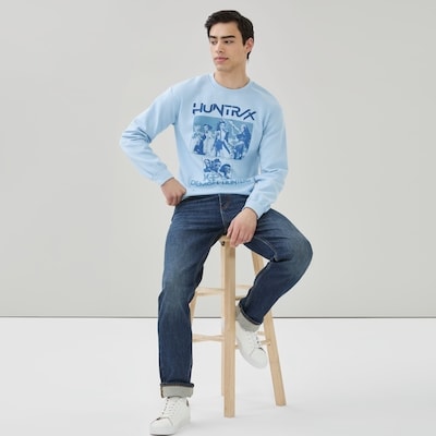 Adult K-Pop Demon Hunters Sweatshirt - Light Blue