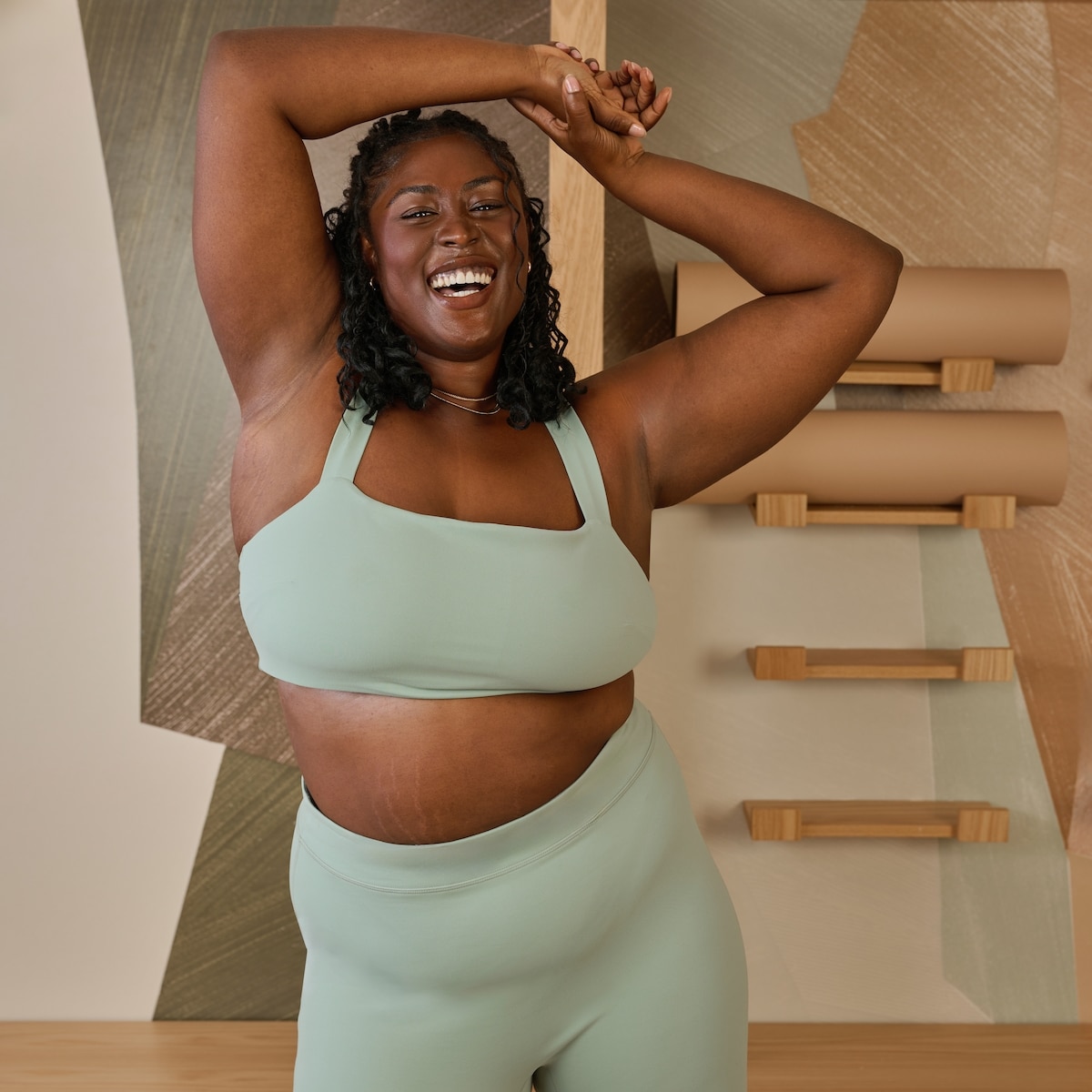 Women+ Alessia Sports Bra - Pale Green