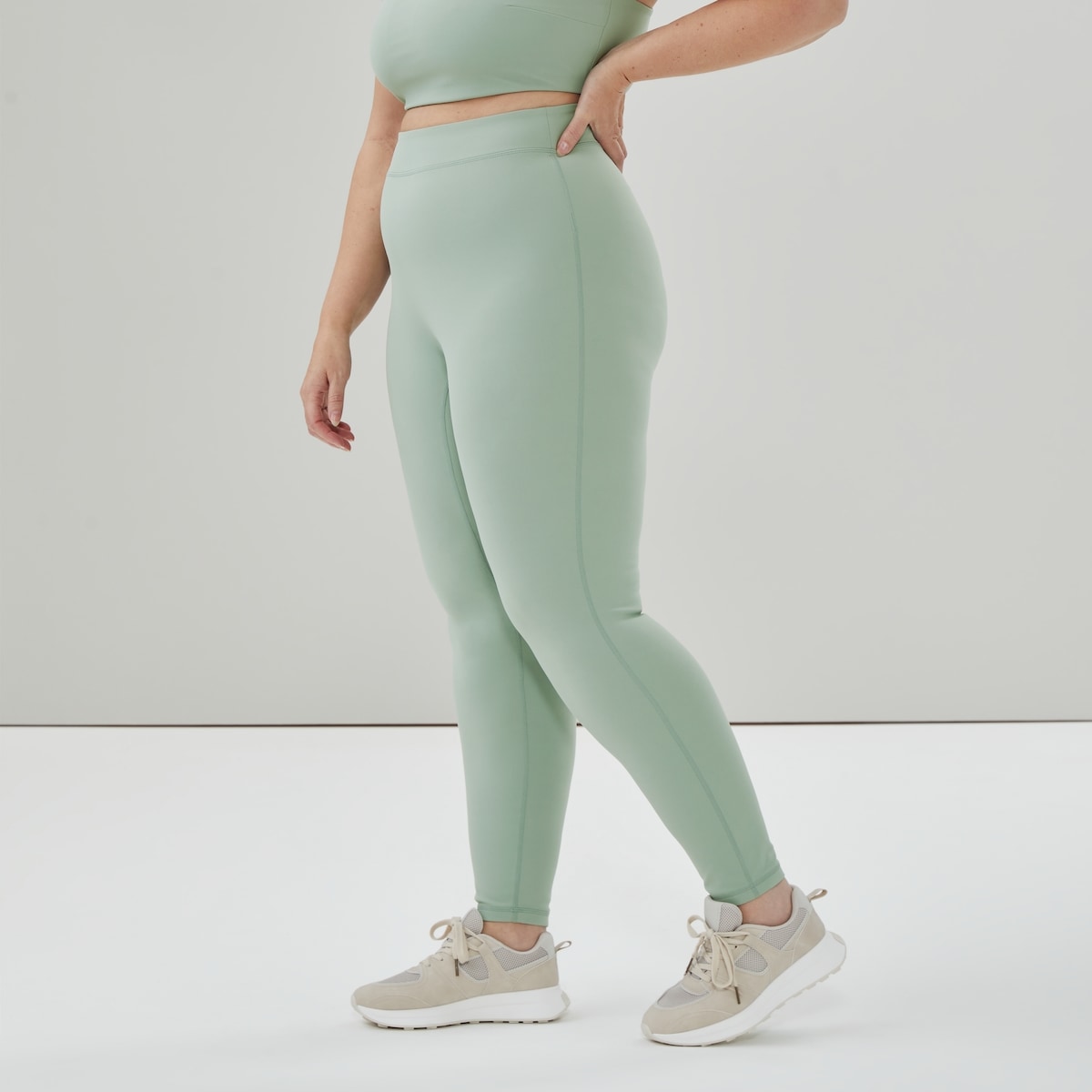 Legging sport taille haute Alessia - Vert Ple