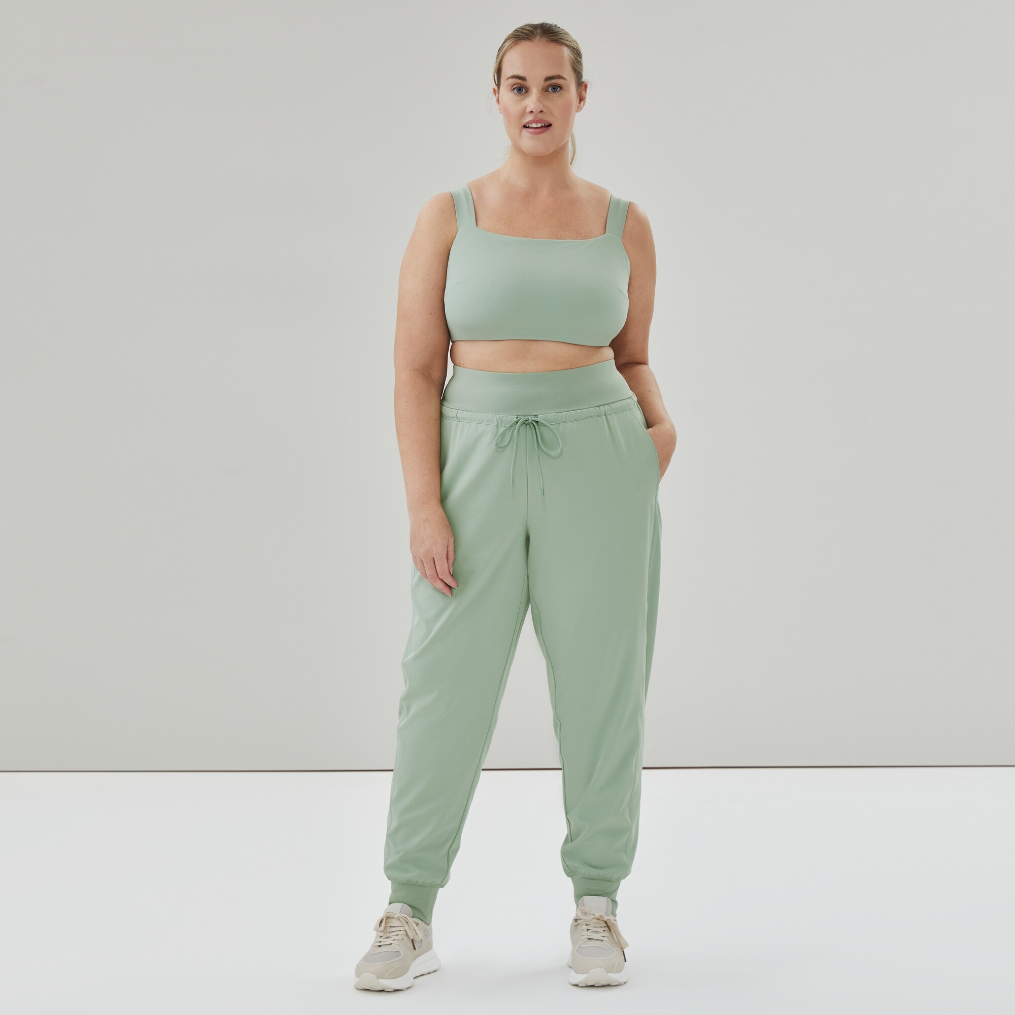 Pantalon de jogging sport à taille haute Femmes+