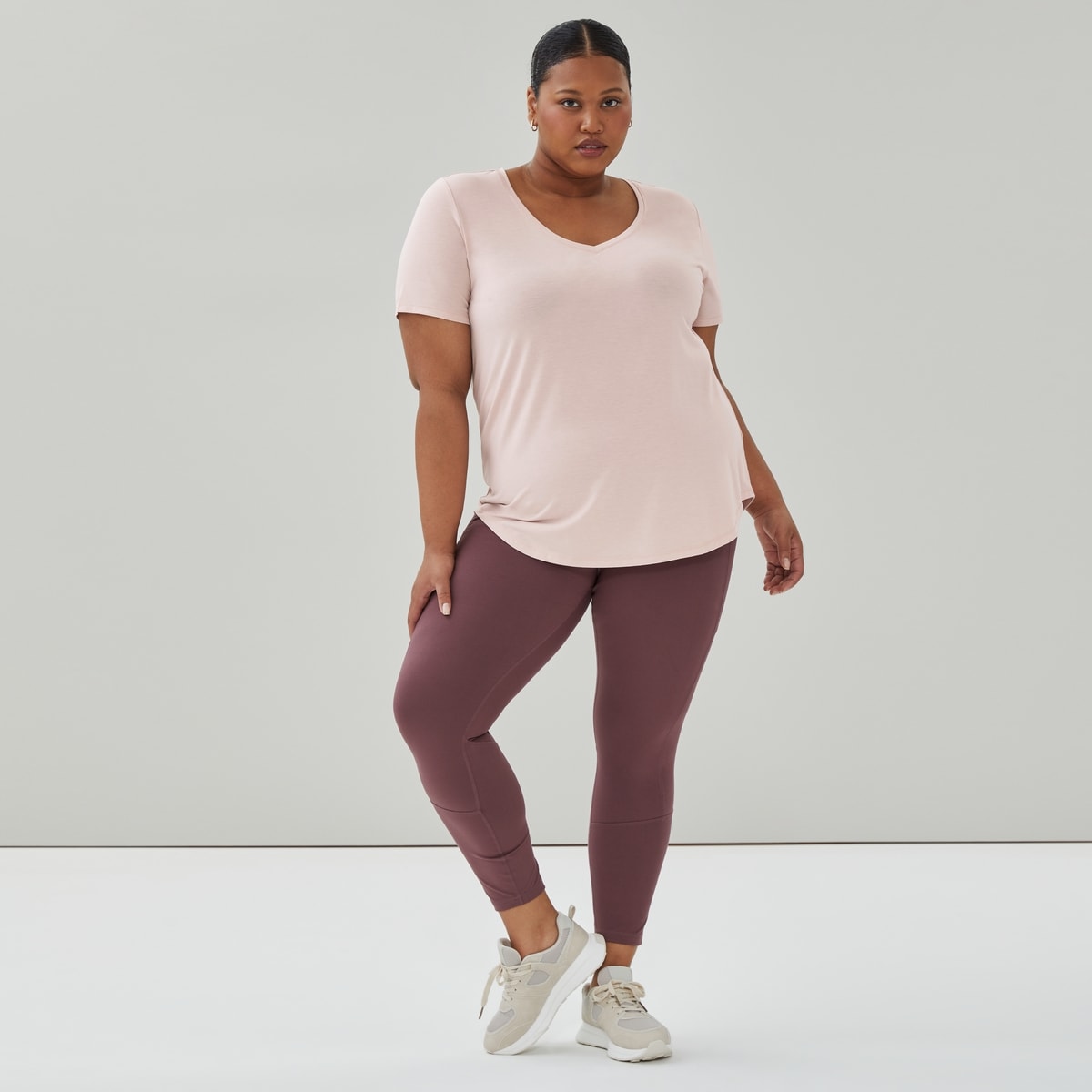 T-shirt sport col enV Femmes+