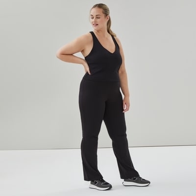 Pantalon sport à jambe droite équilibre Femmes+ - Noir