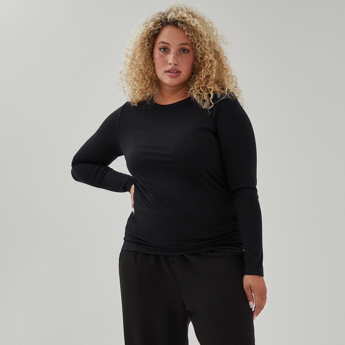 Haut  manches longues ctel FiniDoux Femmes+ - Noir