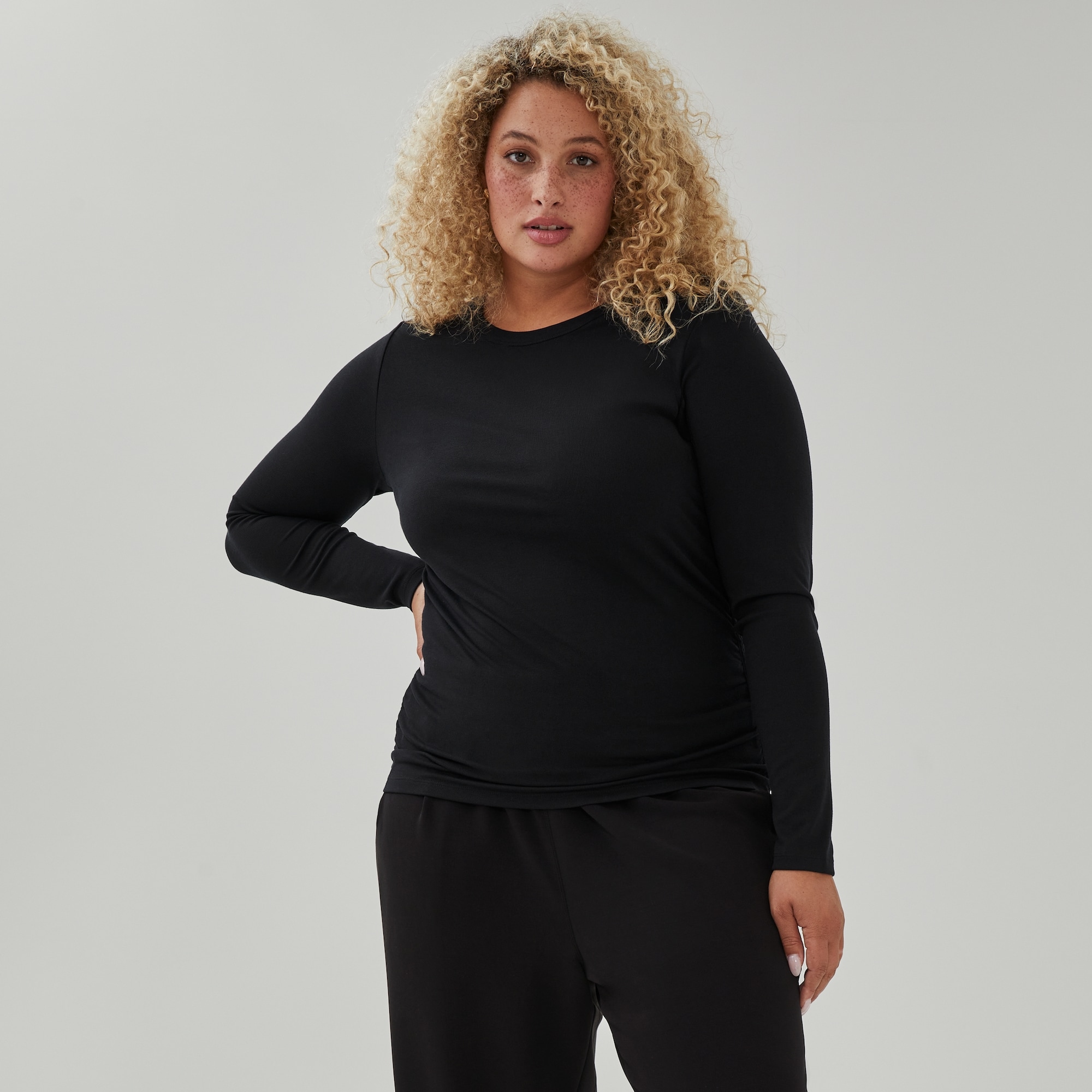 Women+ SoftWash Ribbed Long Sleeve