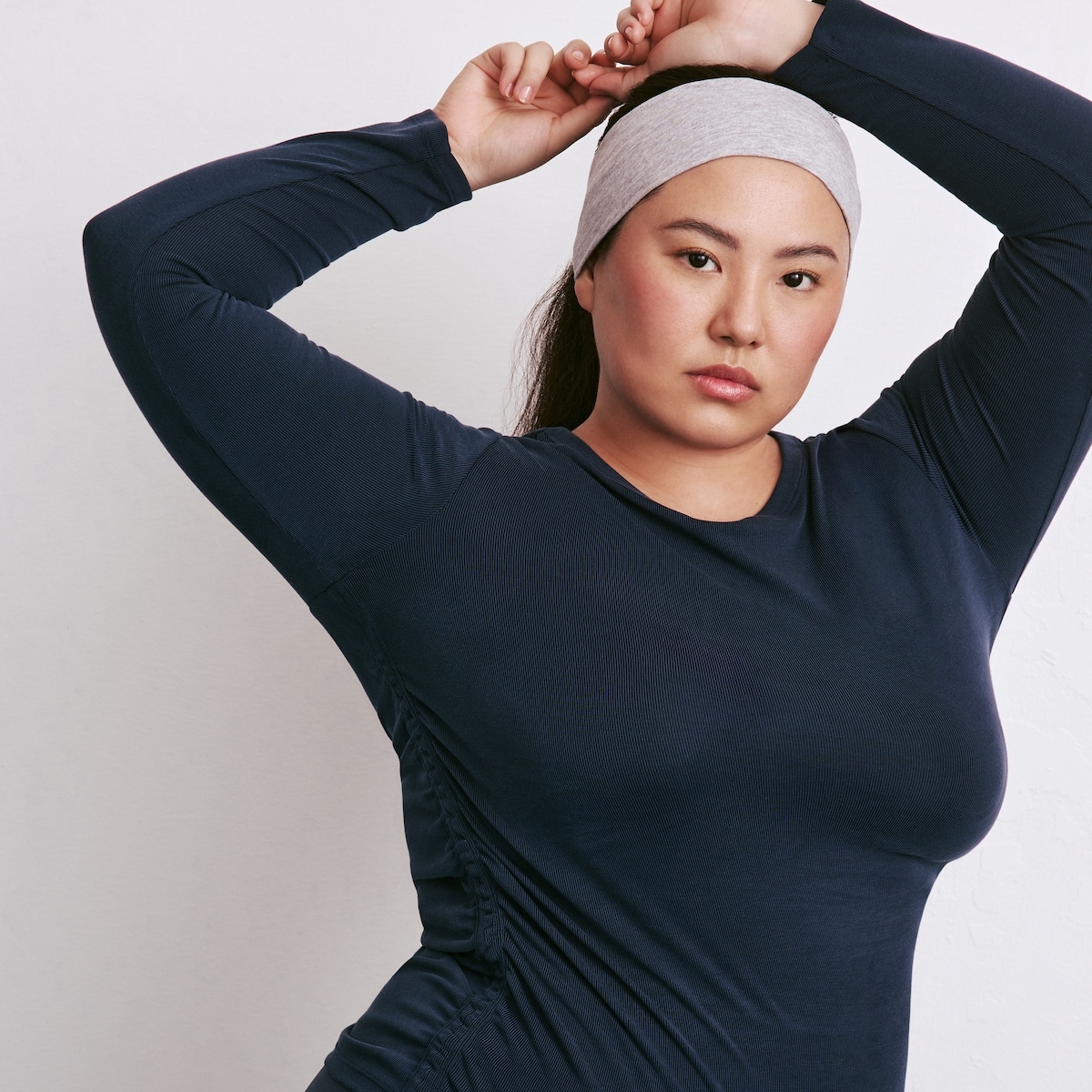 Women+ SoftWash Ribbed Long Sleeve - Dark Navy