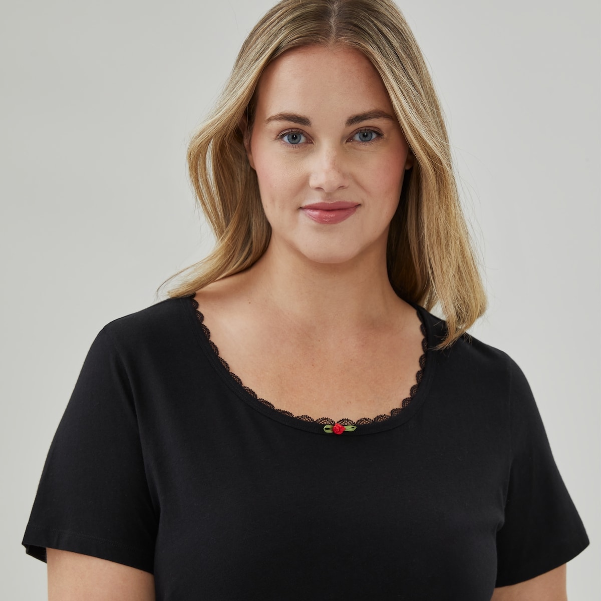 T-shirt de nuit Femmes+ - Noir