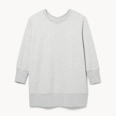 Women+ Active Fleece V-Neck Sweatshirt - Grey Mix